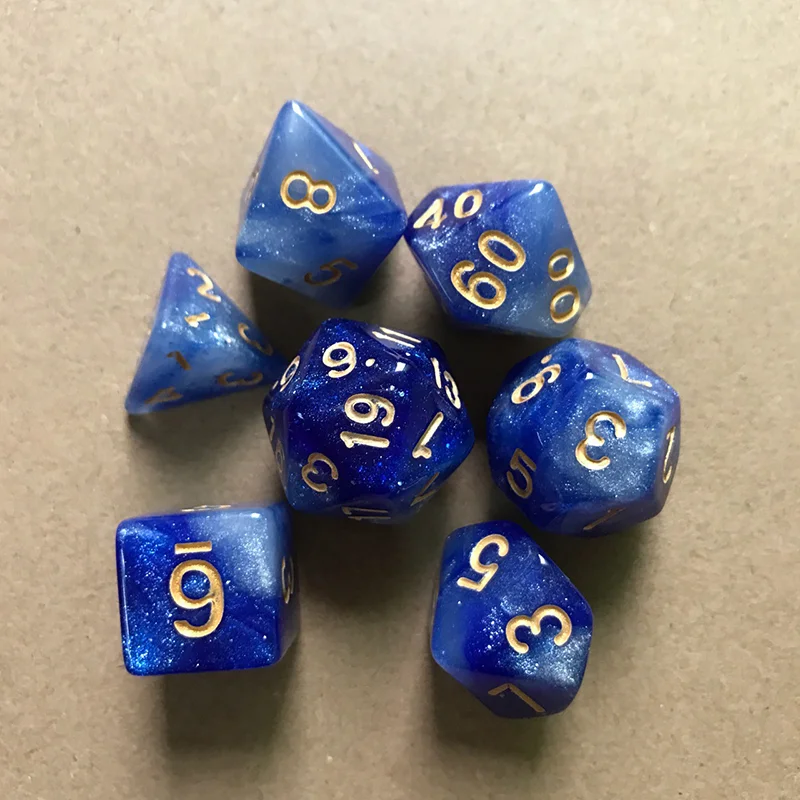7 шт./компл. многогранные кубики для DnD RPG 4681012 20 D4 D20 DND MTG ролевые игры Dragon