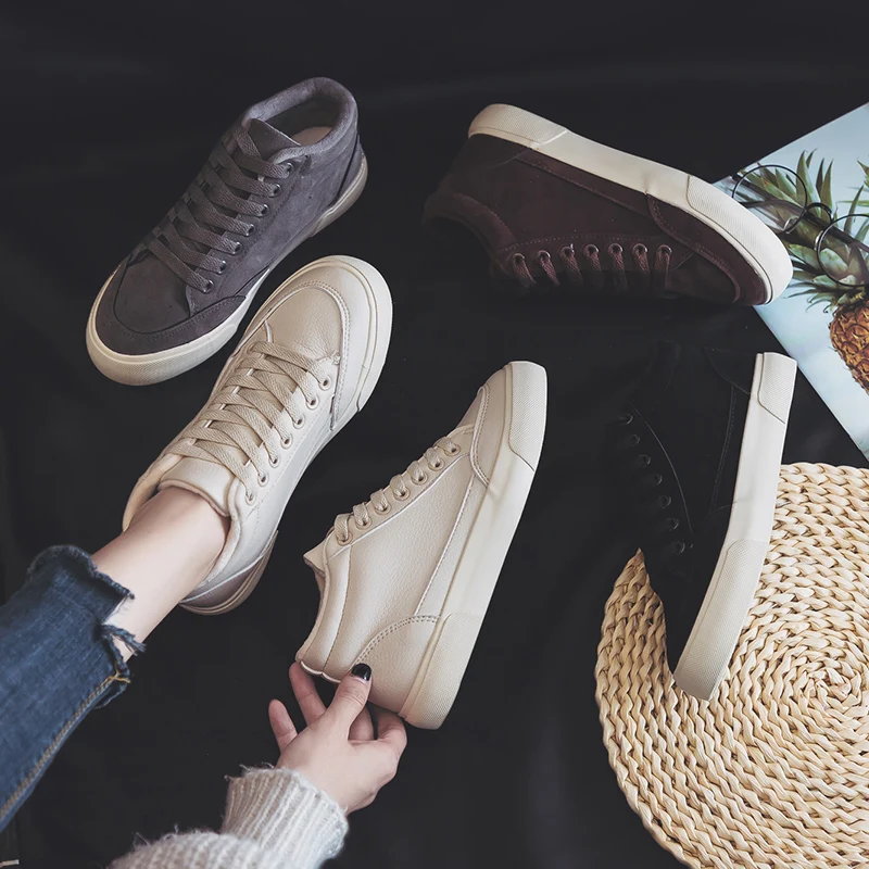 Женская Белая обувь женские зимние кроссовки однотонная водонепроницаемая из