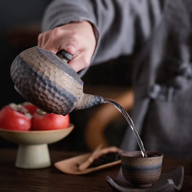 Японские керамические чайники LUWU kyusu китайские посуда для напитков 200