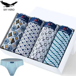 Трусы мужские, из 100% хлопка, 4 шт.лот