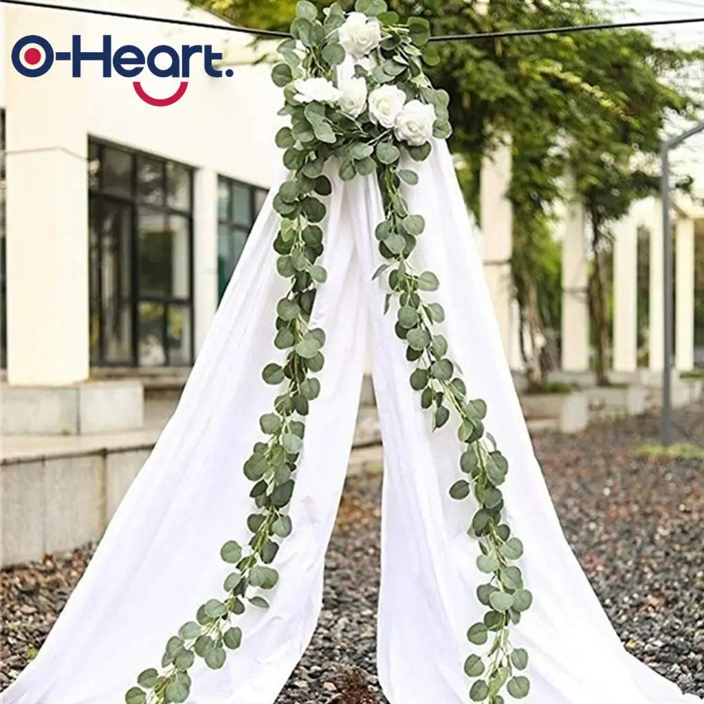 Искусственная эвкалиптовая гирлянда OHEART 2 м искусственная Виноградная лоза с