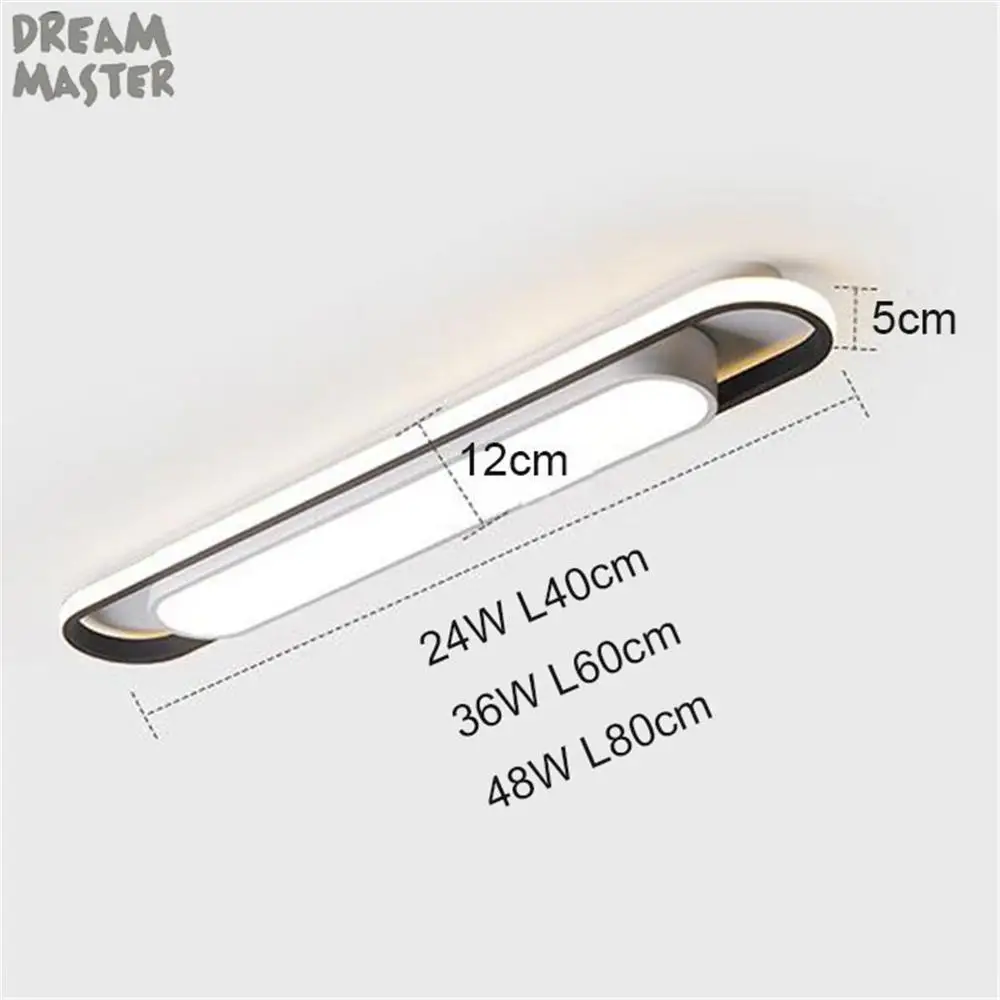 Современный длинный светодиодный потолочный светильник декоративный