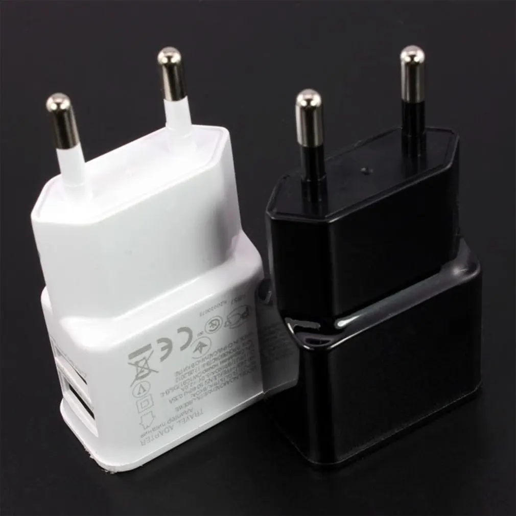 EU plug 5V 2A Dual USB Универсальное зарядное устройство для мобильного телефона s Походное зарядное устройство, адаптер для iPhone для Android