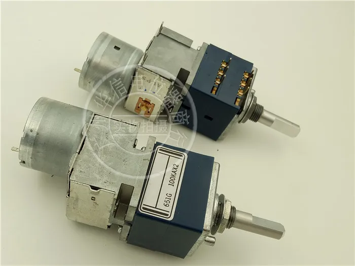 

1pcs ALPS RK27 type double potentiometer with motor A5KA10K A50K A100K handle 25MMF