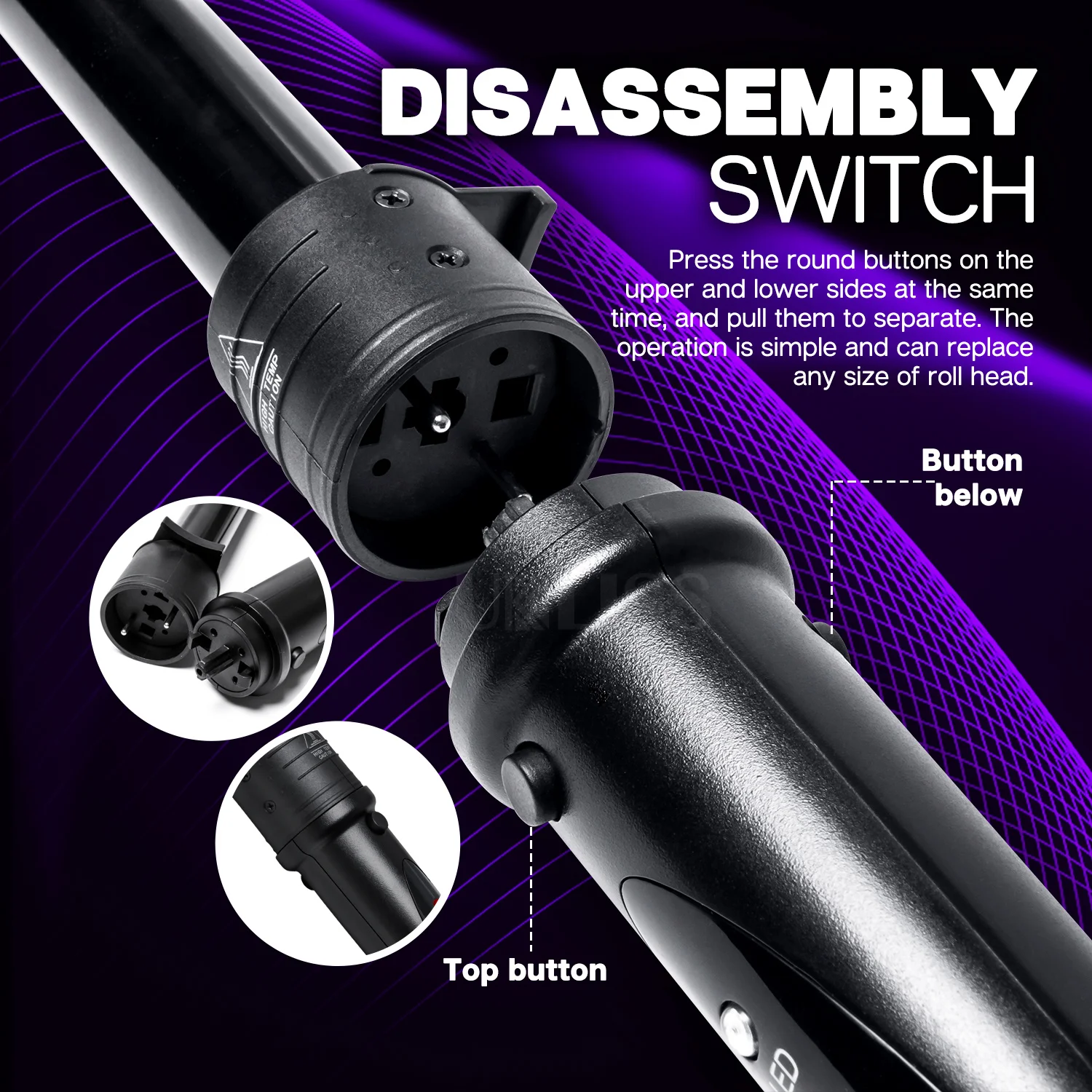 Щипцы для завивки волос 5 в 1 профессиональная плойка со сменным керамическим