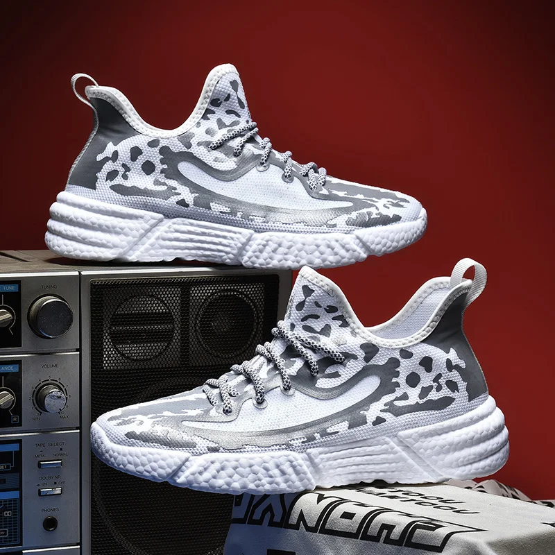 

Casual Shoes Men Fashion Sapato Casual Leisure Shoes Men Sneakers High Top Sneaker Man Shoe Breathable Fashion 2020 Summer White