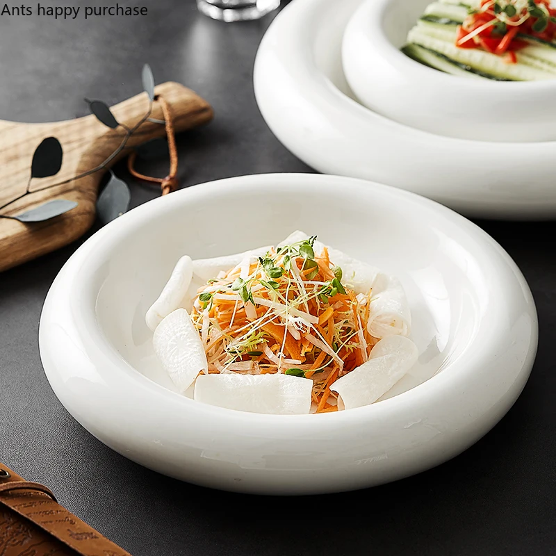 Толстой подошве с круглым носком в тарелка для овощей Отель Ресторан Clubhouse