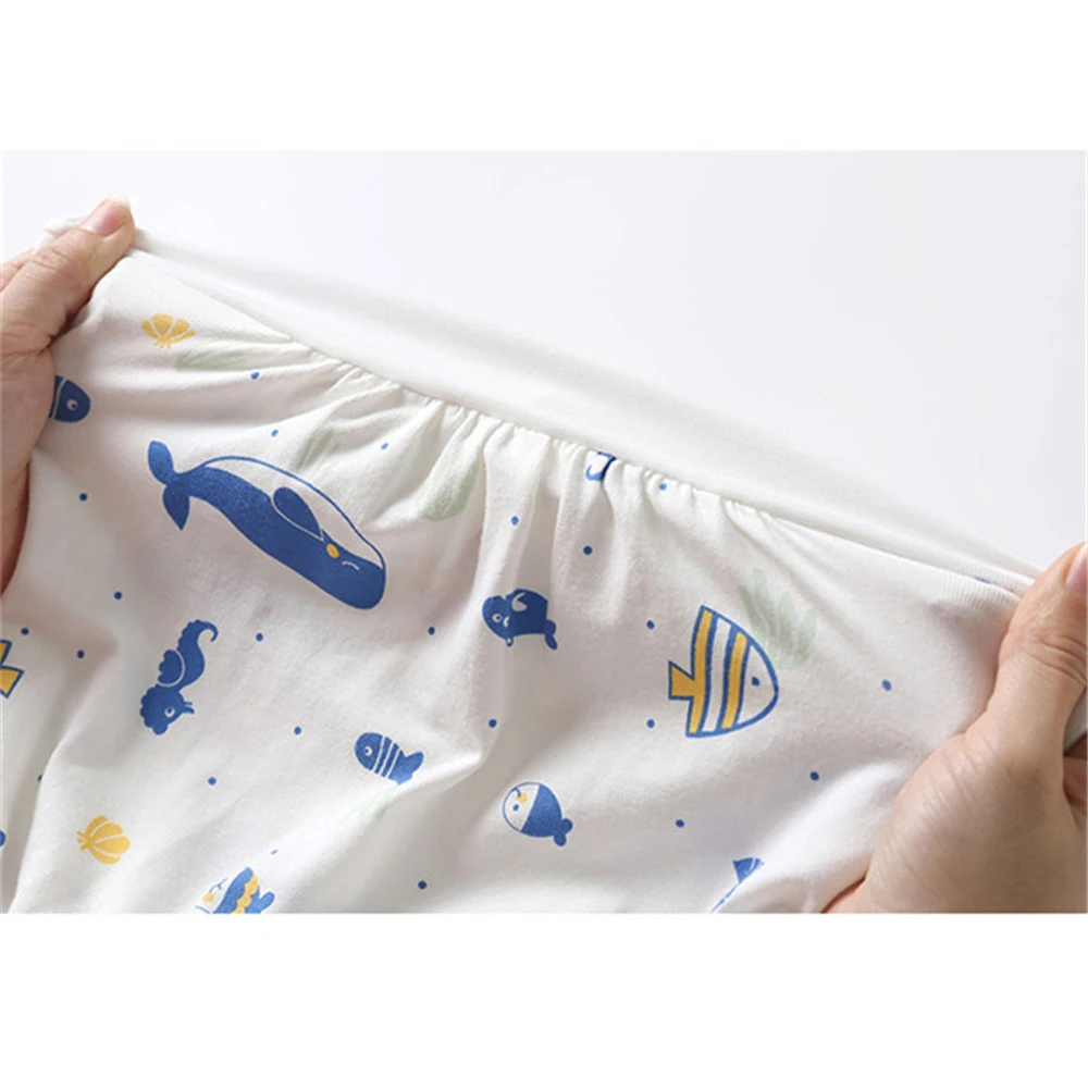 COBROO/милый комбинезон с короткими рукавами из 100% хлопка изображением морских