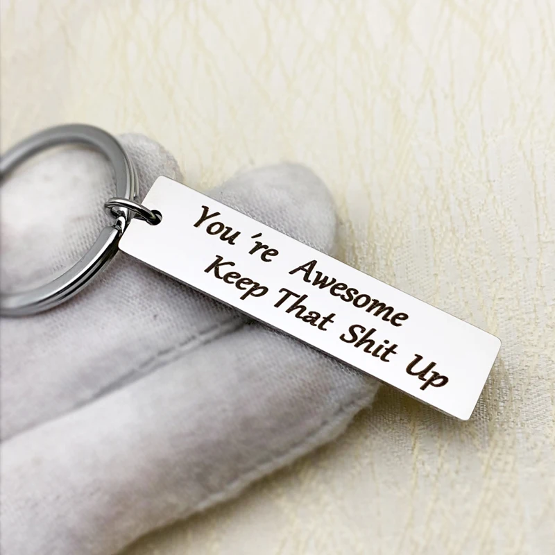 Забавный вдохновляющий брелок подарок для женщин мужа жены друга лучшего на день