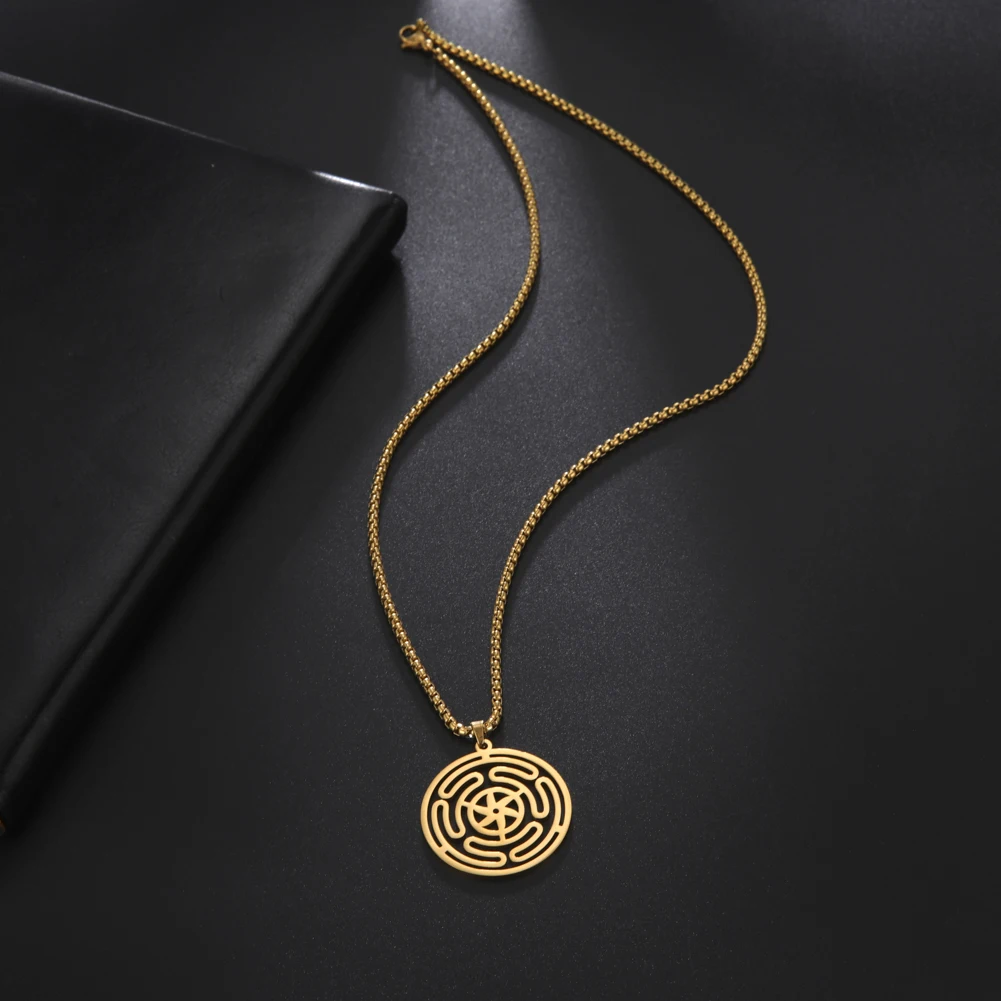 My Shape Ожерелье Hekate с подвеской-колесиком для мужчин Ювелирное Украшение в стиле