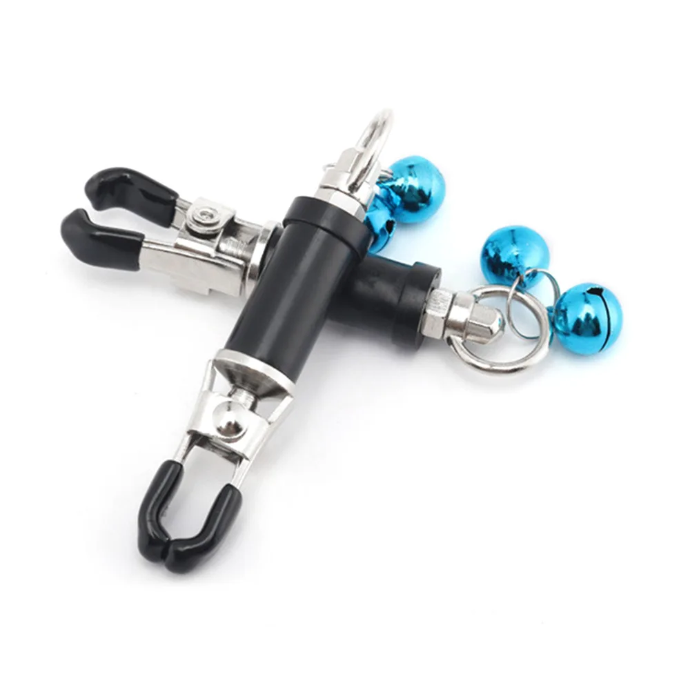 1 пара металлический колокол соски с цепочкой для флирта флирт садо-мазо