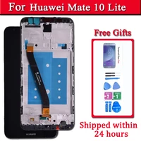 original for huawei mate 10 lite lcd display with touch screen digitizer assembly with frame replacement huawei mate 10 lite lcd