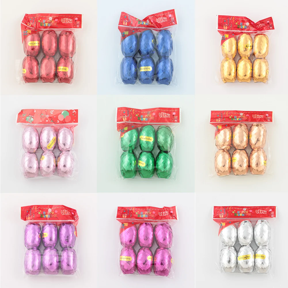 6 шт./лот лента для воздушных шаров Веревка Белые Розовые золотые синие