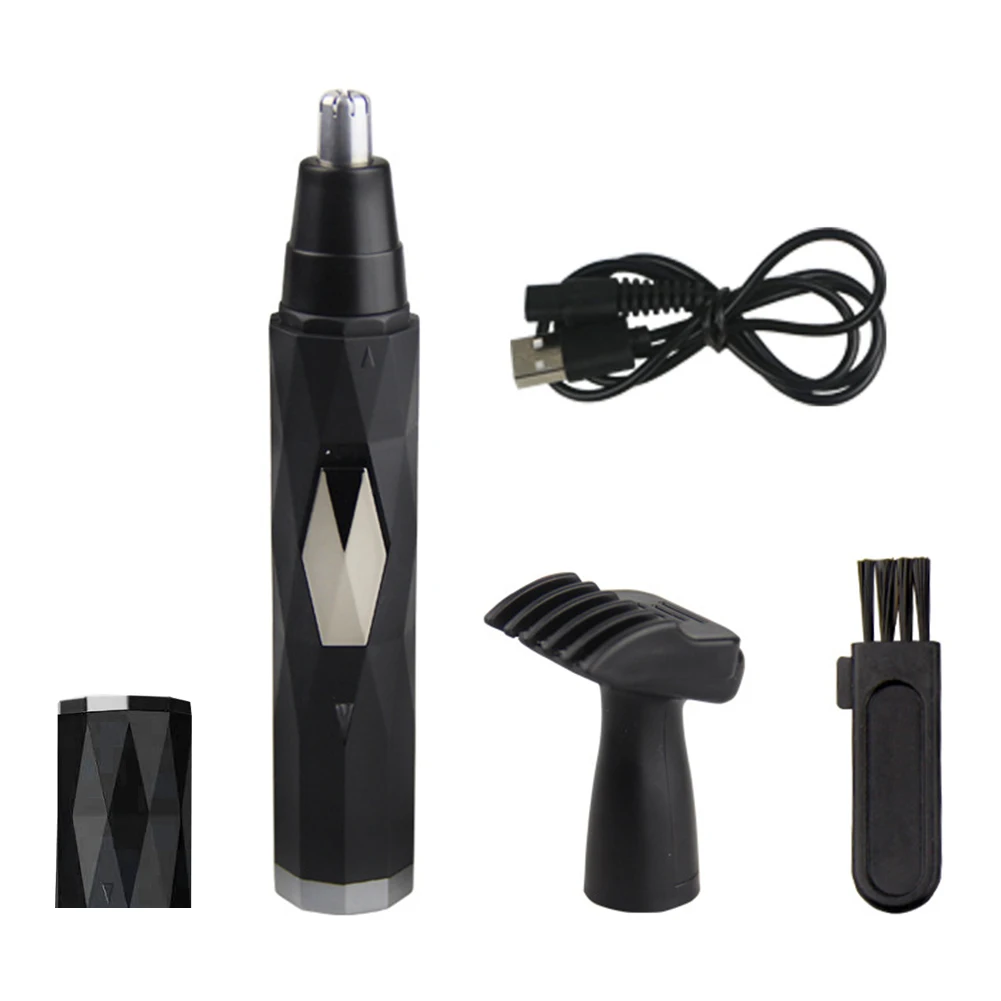 

Men 360 Degrees Rotation Bathroom Travel Home Wireless Electric Nose Hair Trimmer Portable USB Charging Eyebrow Sidebums
