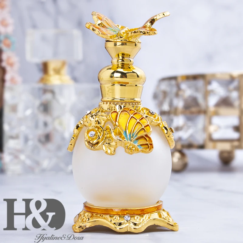 H&D, 15 стилей, пустые многоразовые флаконы для духов, Ретро стиль, матовое стекло, тонкий ароматизированный ароматизатор, контейнер для эфирных масел, Декор, подарок для девушек