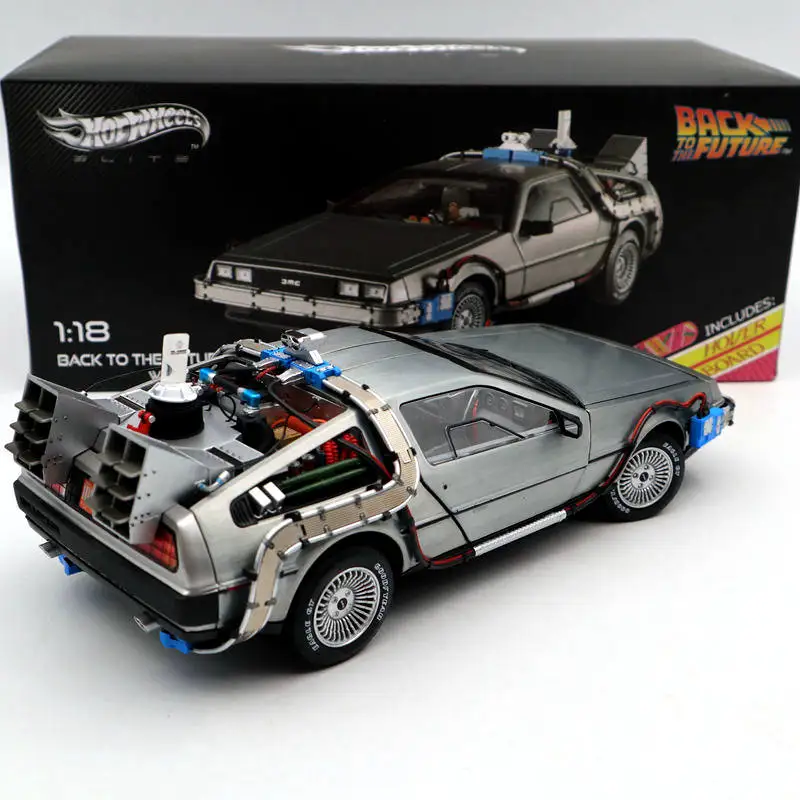 Масштаб 1/18 для горячего Назад в будущее машина времени Ultimate Elite Edition BCJ97 модели