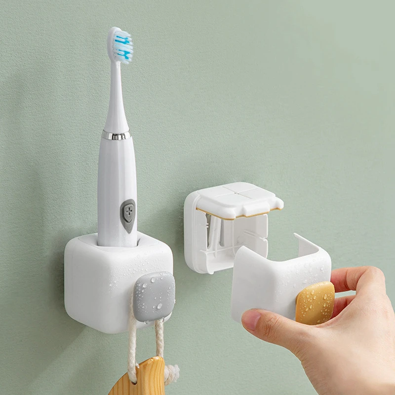 

Electric Toothbrush Holders Bathroom Adapt 90% Electric Toothbrush Holder Wallmounted Toothbrush Toothpaste Storage Rack