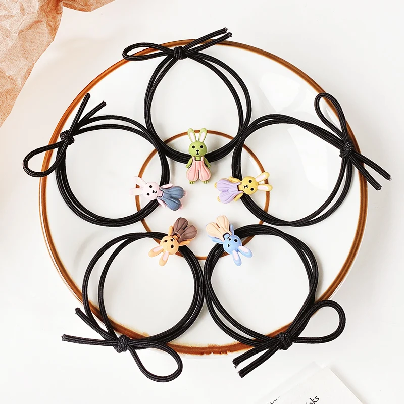 

Children Cute Colors Acrylic Animal Cartoon Flower Elastic Hair Bands Girls Lovely Scrunchies Rubber Bands Kids Hair Accessories