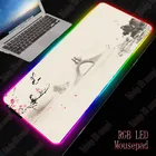 Пейзаж RGB Светодиодный светящийся игровой коврик для мыши для ПК, ноутбука, геймера, Большойсредниймаленький цвет, коврик для мыши, резиновый Настольный коврик