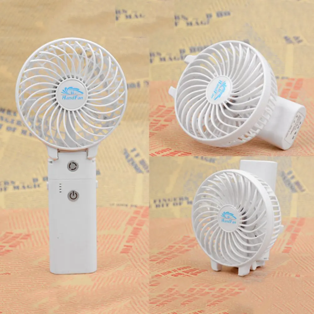 

HF-310 Mobile Power Hand Held Fan New Style Fashionable and Portable Fan Mini Mechanical Timer Control USB Rotary Vane