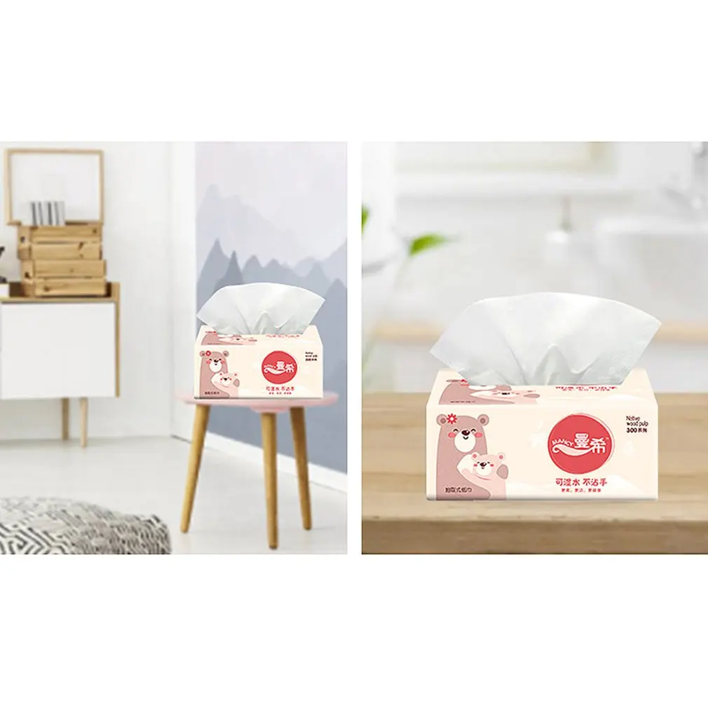 

Napkin Paper Yellow bear Advertising custom paper Single paper pumping toilet paper Virgin pulp paper 10 Pieces
