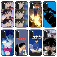 anime detective conan phone case for samsung galaxy s8 s9 s10 s20 s21 ultra plus note 20 10 a52 a72 a51 a71 silicone case