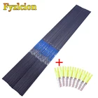 Охота стрельба из лука болты 612 шт. чистый углерод стрелка вал Spine600-900 ID4.2mm изогнутый лук для лука