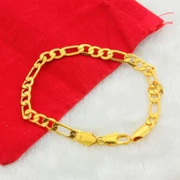 24k gold bracelet ferrero 6mm20cm bracelet for women men wedding party jewelry gifts