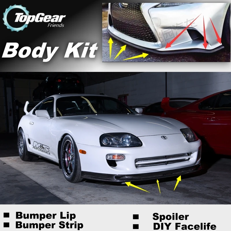 Для TOYOTA Celica Supra A70 A80 дефлектор бампера/переднего спойлера для вентиляторов TOPGEAR