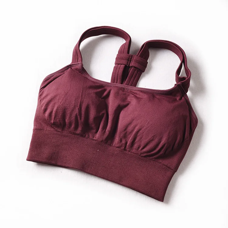 Спортивные топы бюстгальтеры для йоги женщин бюстгальтер пуш ап беспроводной