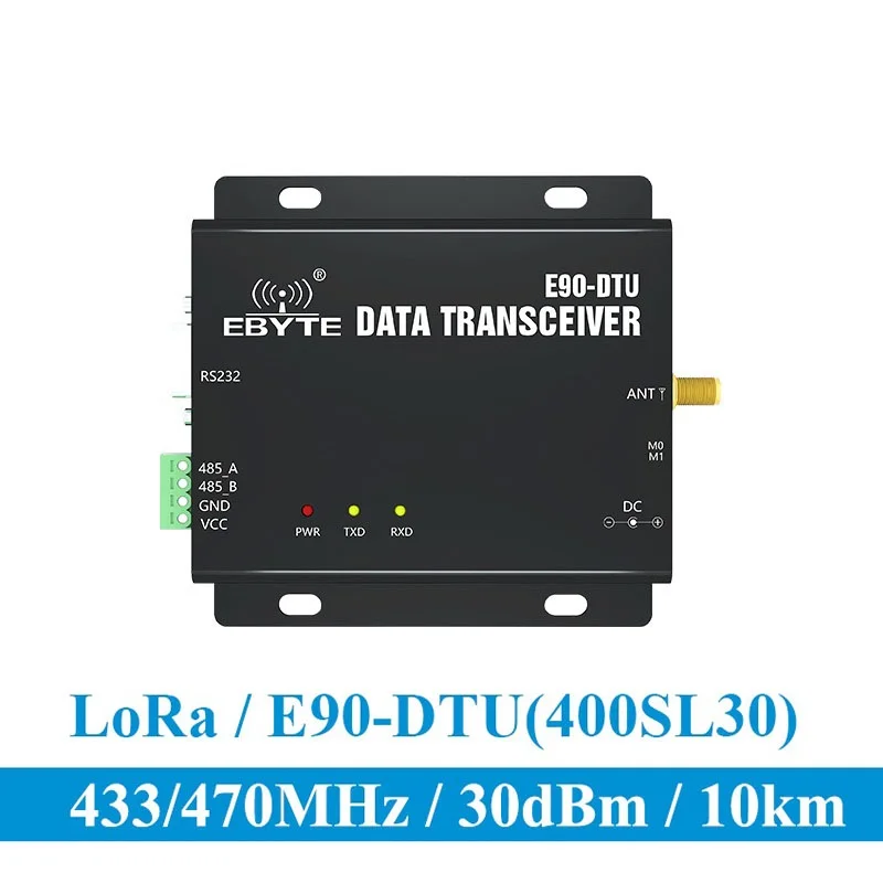 

E90-DTU-400SL30 LoRa 30dBm Modem RS232 RS485 433MHz RSSI Relay IoT vhf Wireless Transceiver Module RF Transmitter and Receiver