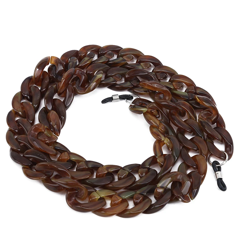 

1 Pcs Retro Creative Acrylic Glasses Chain Adjustable Eyeglasses Lanyard Amber Anti-slip Sunglasses Cord Holder Accessories Tool
