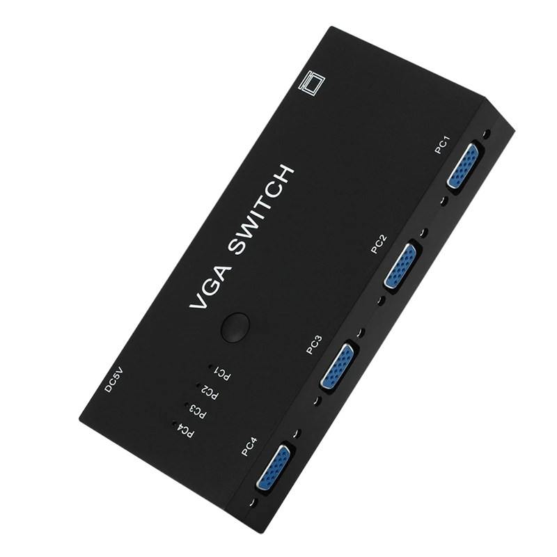 

4 in 1 Out Switcher Splitter VGA Video Switch Adapter Converter Box 4Ways for PC Monitor Accessories