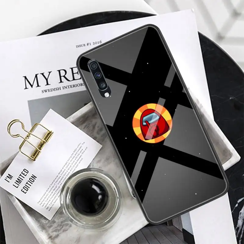 

among us video game funny Phone Case Tempered Glass For XiaoMi 8SE 6 8lite MIX2S Note 3 Redmi Note 7 5 4 Redmi 6A 5Plus 4X