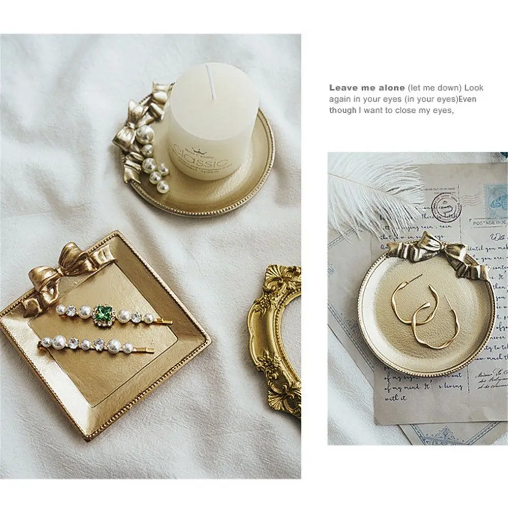 

Women Jewelry Display Bedroom Decoration Bow Living Room Decoration Jewelry Trinket Tray Tray Organizer Jewelry Tray