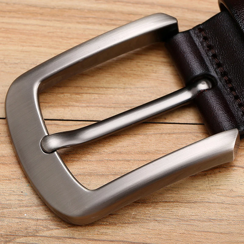 

Men's Genuine Leather Dress Belt Waistband Casual Pin Buckle Waist Strap Belts