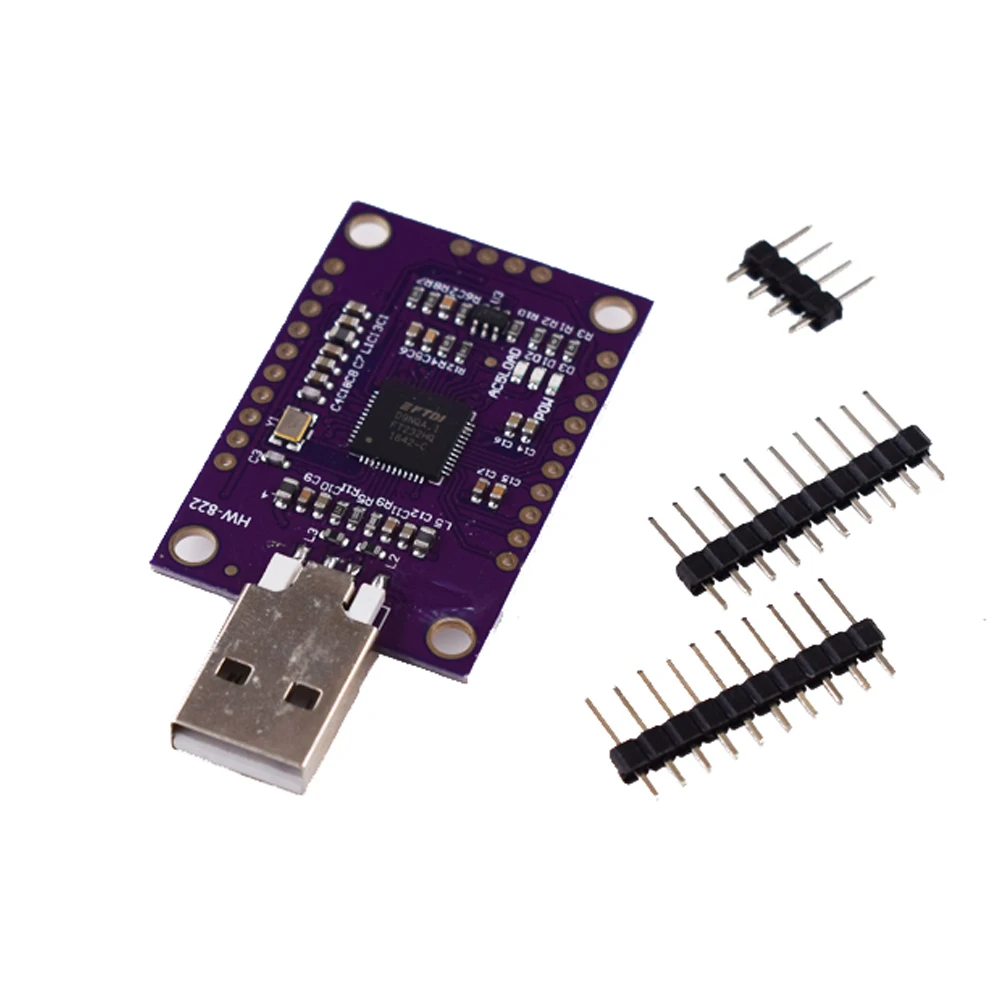 

HW-822 FT232H High Speed Multifunction USB to JTAG UART FIFO FT1248 SPI I2C Board Module Serial Port Module