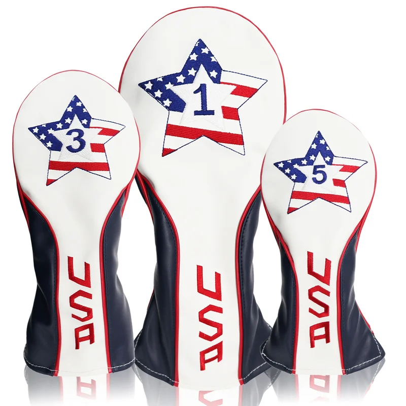 Новинка Роскошные Чехлы для головы гольфа из синтетической кожи вождения в лесу