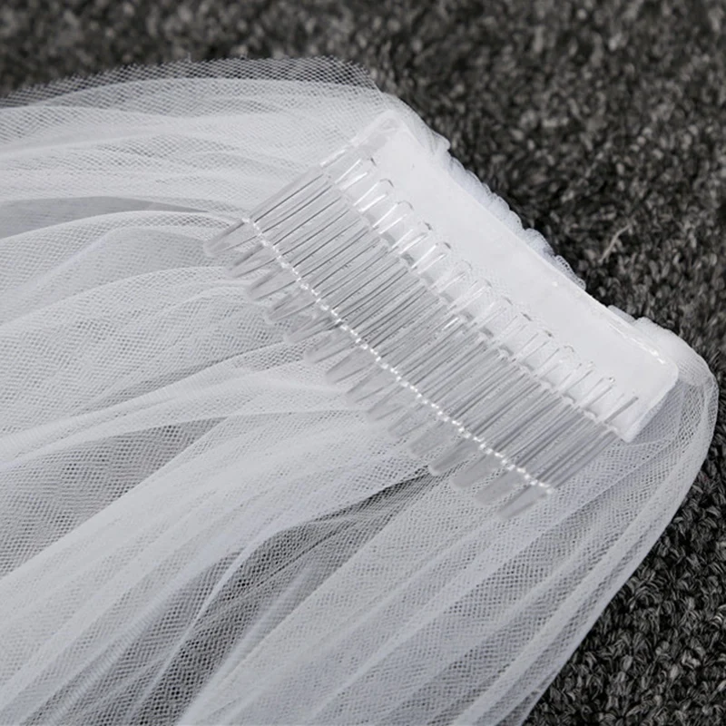 2 метра слоновой кости свадебные вуали однослойные Длинные Свадебные головная