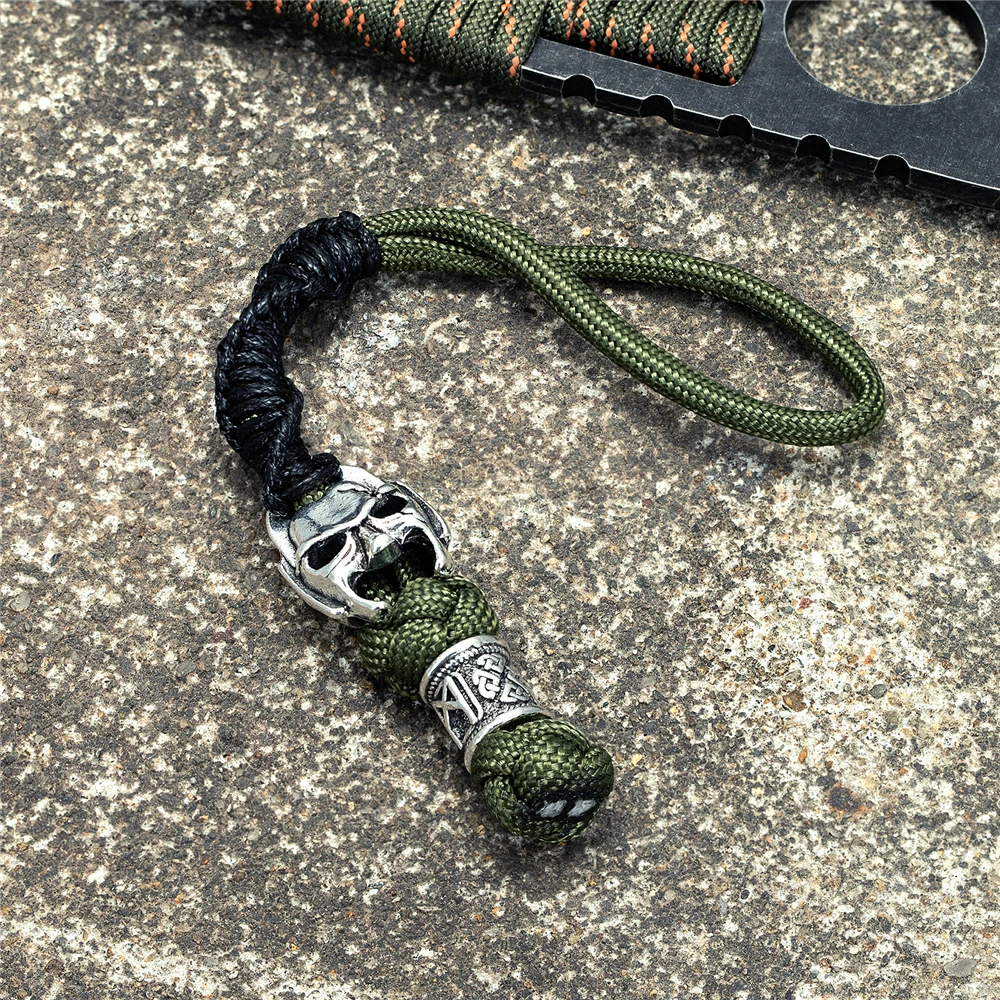 Мужской брелок в виде вампира мужской Плетеный нож из Паракорда подвеска амулет