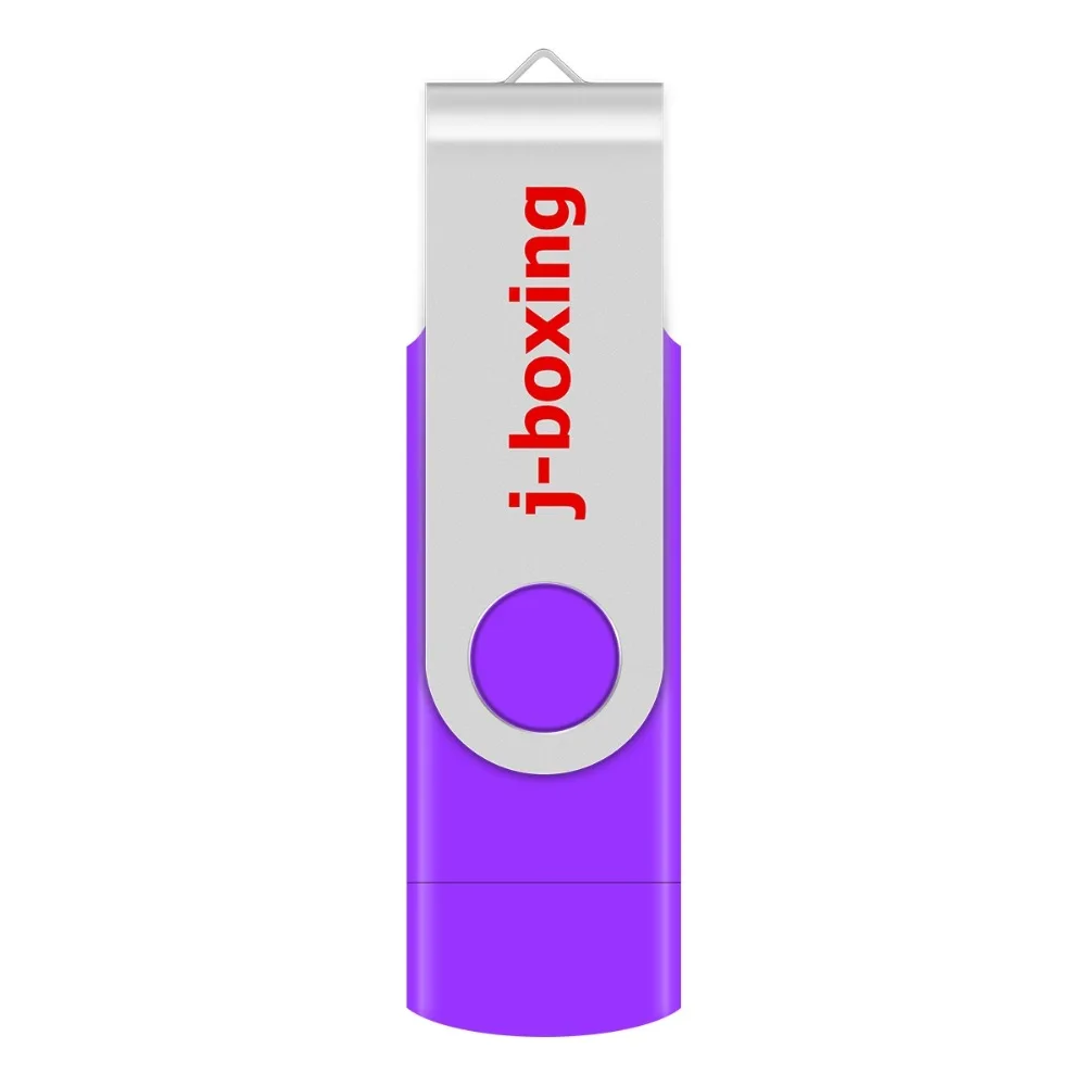 J-boxing фиолетовый OTG USB флэш 16 Гб Флешка двойной порт памяти Micro USB флэш-накопитель для смартфонов samsung huawei LG планшет
