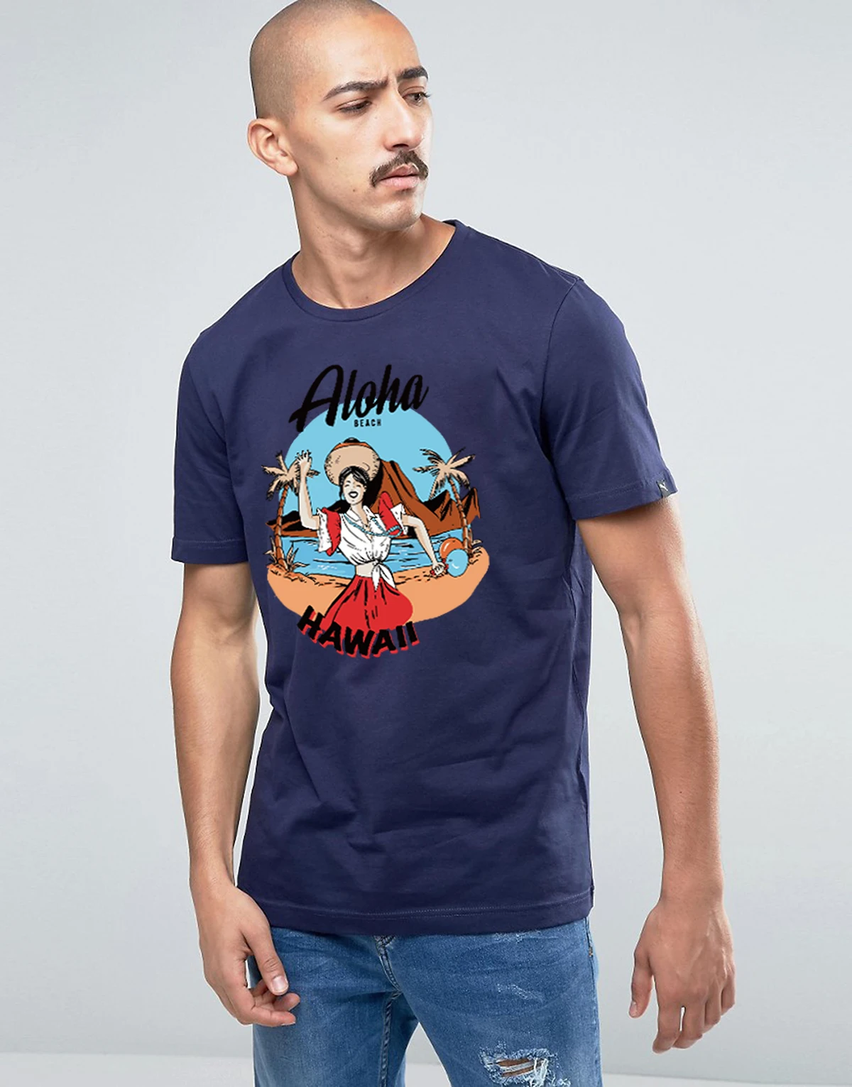 

Brooklyn Jones 2021 Retro Summer passion Print Vintage Print Loose 100% Pure cotton T Shirt O Neck Top