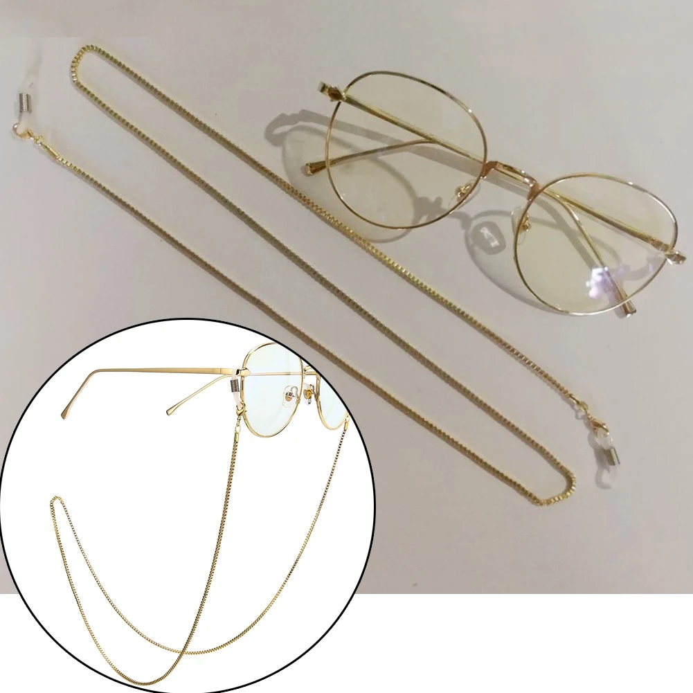 

Шнурок для очков мужской/женский, классический металлический нескользящий ремешок с цепочкой для очков, аксессуар для очков