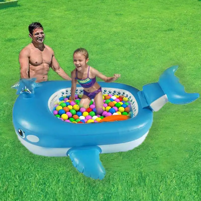 Кит детский надувной бассейн Ванна Piscina Портативный Крытый мяч для водной игры