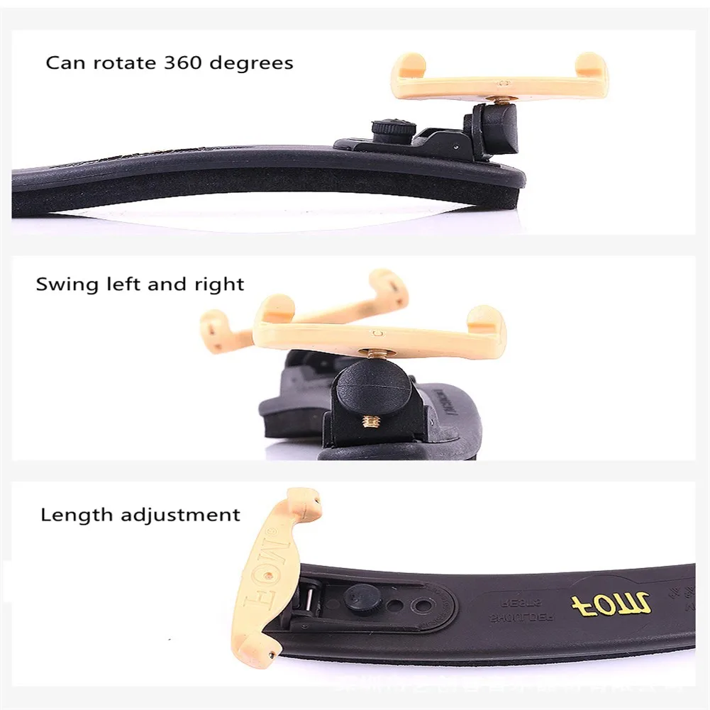 Violin Shoulder Rest - Size 3/4-4/4, 21, 8/1-4/1 Universal Adjustable ABS Material Effectively Relieve Shoulder Pressure Cento enlarge