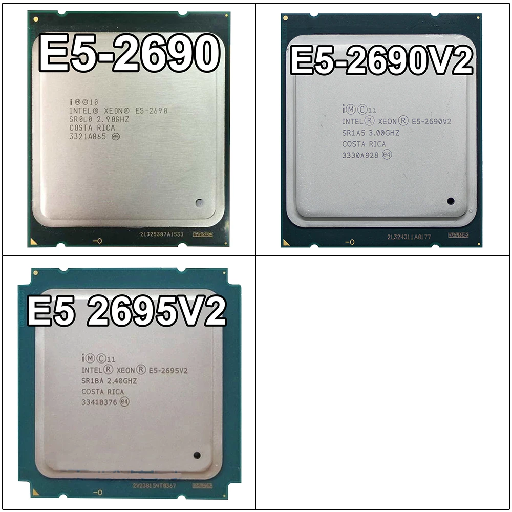 Процессор Intel-Xeon серии E5 2689, E5 2640, E5 2630 V2, E5 2650 V2, E5 2670, для LGA 2011 материнская плата поддержка X79 двойная материнская плата