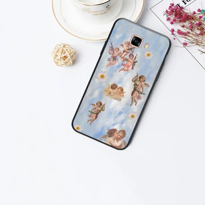 

Clouds Clow Angels Aesthetic for samsung A10 coque fundas etui for samsung galaxy A40 A50 A51 A70 A71 note 8 9 10 cases cover