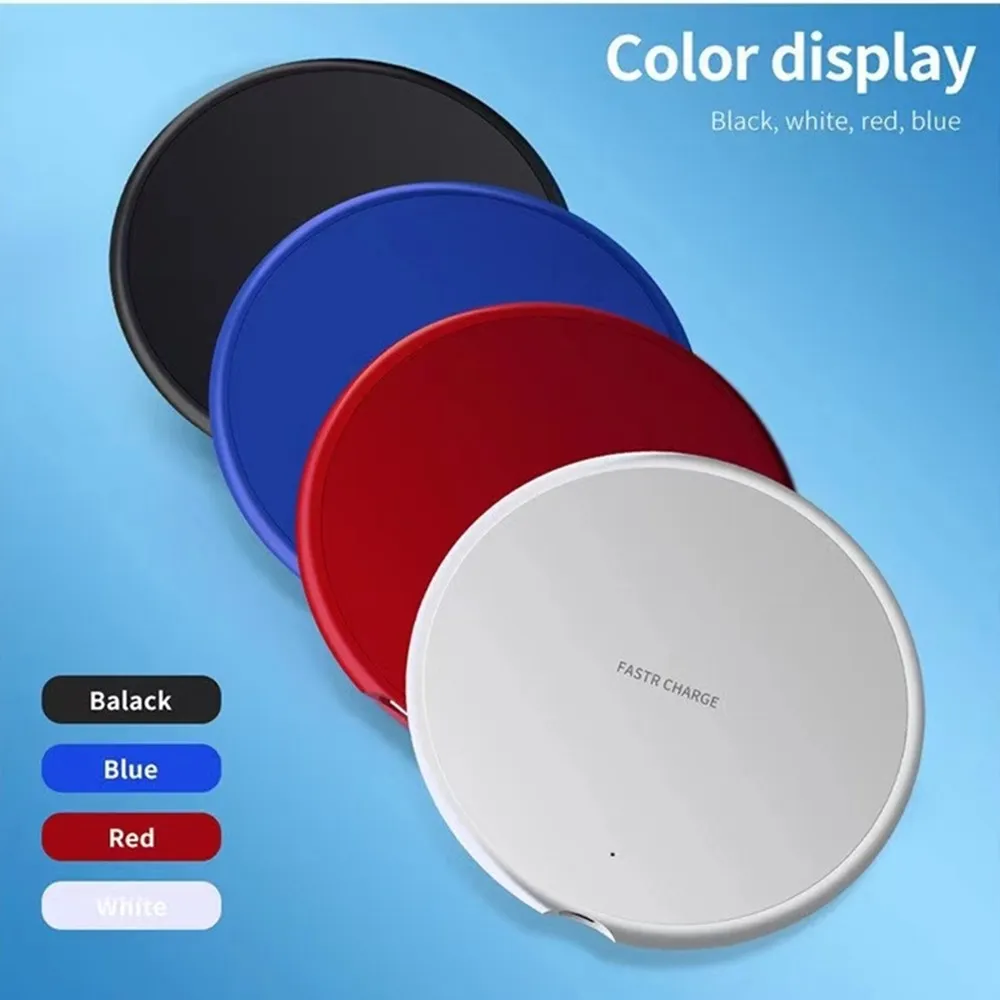 

2022 New 10W Qi Wireless Charger For Xiaomi Wireless Charging Pad Receiver For iPhone 11 Pro MAX X 8 Plus Samsung Charger