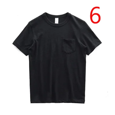 

2019 summer new men's mercerized cotton short-sleeved trend t-shirt