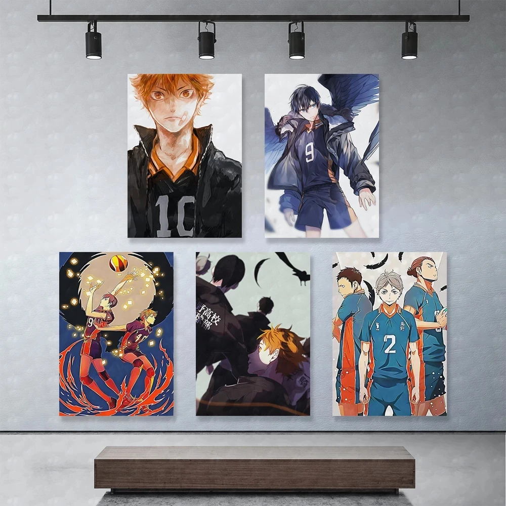 Prints Painting Modular Anime Black Boy Pictures Canvas Wall Art Home Gift Haikyuu Cool Decor Modern Bedside Background Poster